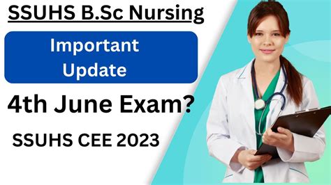 Ssuhs Bsc Nursing Entrance Exam Ssuhs Cee For Bsc Nursing