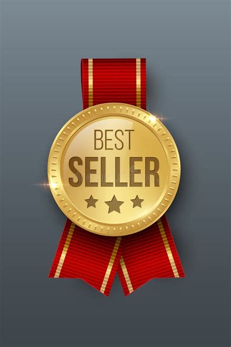 Award Medal D Realistic Vector Color Illustration Reward Golden