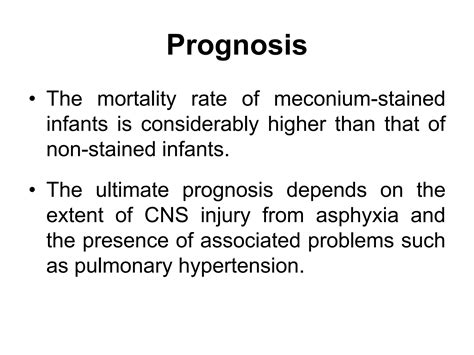 Meconium Aspiration Syndrome Ppt