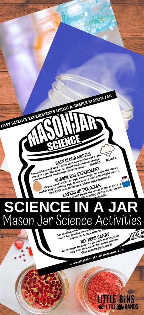 15 Mason Jar Science Experiments Little Bins For Little Hands Easy Science Experiments Easy