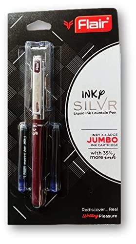 Flair Inky Silvr Liquid Ink Fountain Pen Unique Amazon In Office