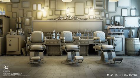 Brandoville Studios Project Barbershop Unreal Engine