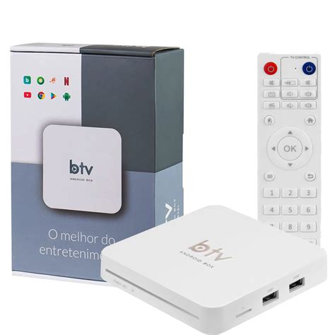 Receptor FTA TV BOX BTV A13 4K Ultra HD Wifi 5G Branco