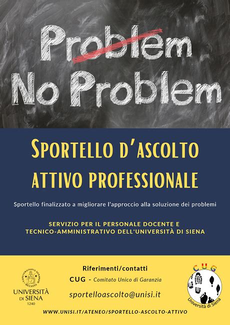 Sportello dascolto attivo professionale Università degli Studi di Siena