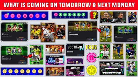 What Is Coming On Tomorrow And Next Monday In Efootball 2024 Free Epic Player And Free Coins