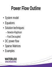 PowerFlow Pdf Power Flow Outline System Model Equations Solution