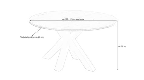 Esstisch Rund Cm Asteiche Wei Big System