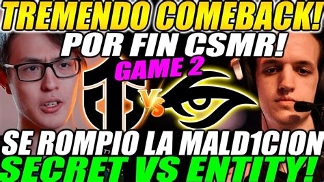 TEAM SECRET Vs ENTITY GAME 2 BO3 TREMENDO COMBACK DPC WEU 2023