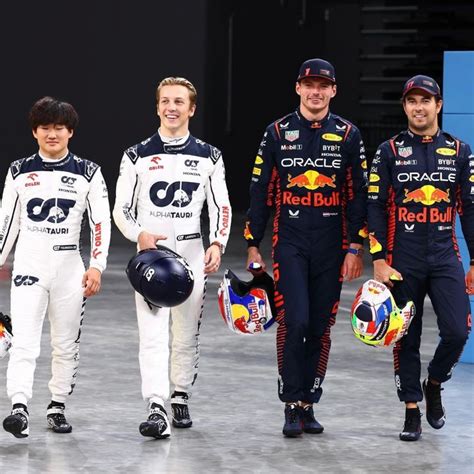 Max Verstappen Checo Perez Yuki Tsunoda Liam Lawson Tokyo Japan