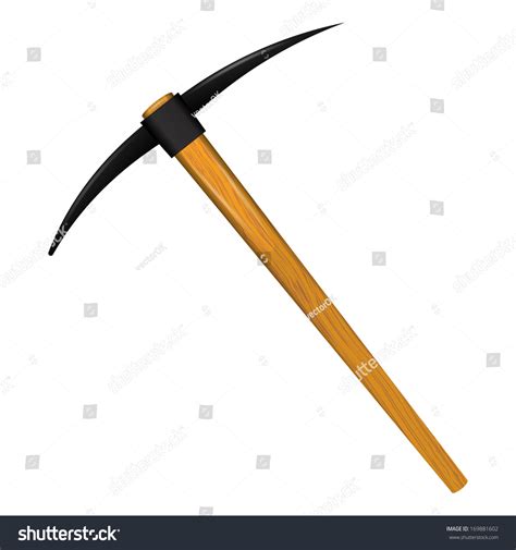 Pickaxe Tool Stock Vector Illustration 169881602 Shutterstock