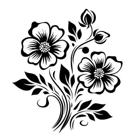 Elegant Floral Design Svg Png Dxf Files For Cricut Silhouette