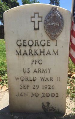 George Ivan Markham Sr 1926 2002 Mémorial Find a Grave