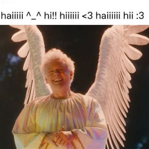 Screencap Of The Angle Aziraphale From The Second Season Of The Show