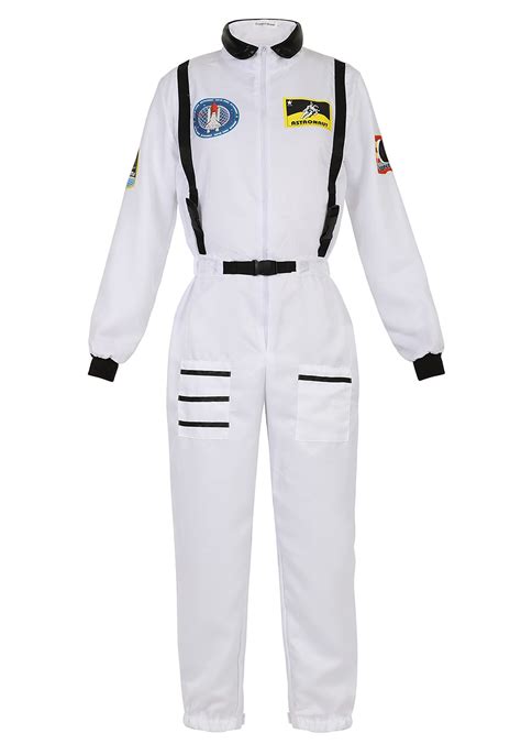 Womens Astronaut Spaceman Costume Adult Coverall Air Force Flight