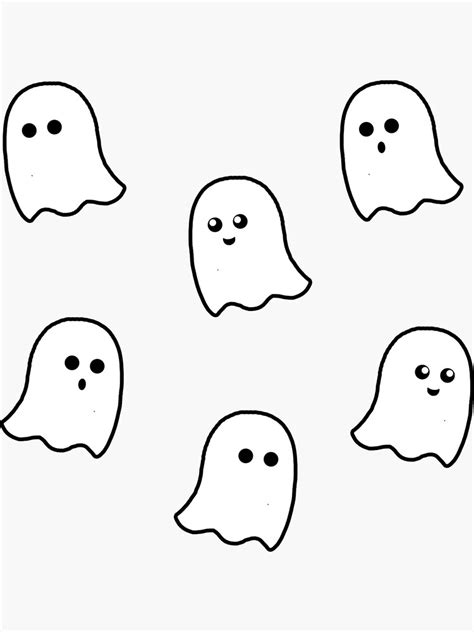 Cute Ghost Pack Sticker For Sale By Harse65tw Redbubble