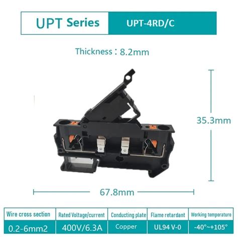 Upt 4 Rd C Fuse Holder Wiring Connector Clamp Led Carrier With Lever