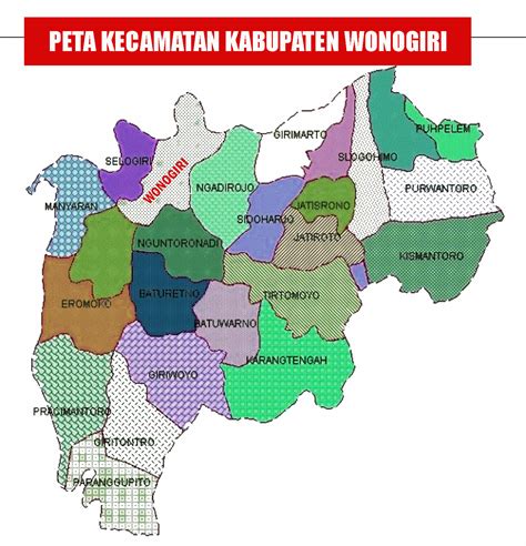 Nama Kecamatan Di Wonogiri Info Area