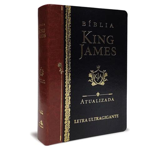 Bíblia King James Ultra Gigante Luxo Preta Shopee Brasil