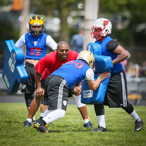 Football Lineman Blocking