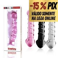 Loja Sexy Love Curitiba Plug Anal De Vidro Relevo Em Espiral