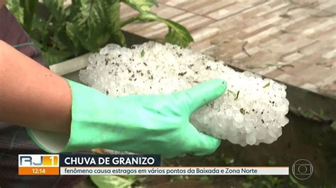 Volta a chover granizo no RJ Nova Iguaçu decreta alerta máximo Rio