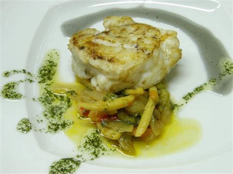 Monkfish In Lemon Butter Wine Sauce