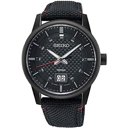 Seiko Orologio Analogico Quarzo Uomo Con Cinturino In Nylon Ssb P