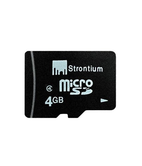 Strontium 4GB Micro SD Card (Class6) - Memory Cards Online at Low ...