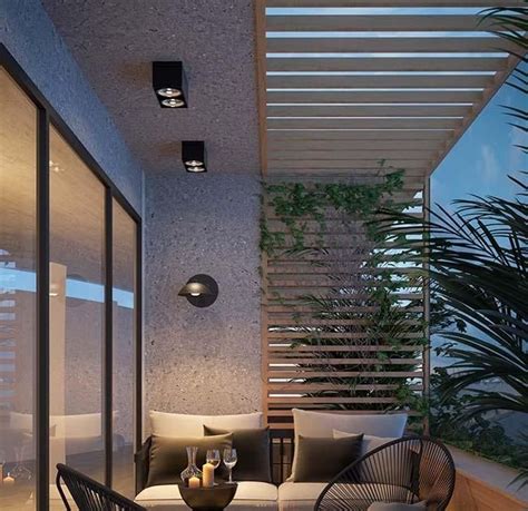 Contemporary Balcony With Wood Porcelain Tile Modern The Charming