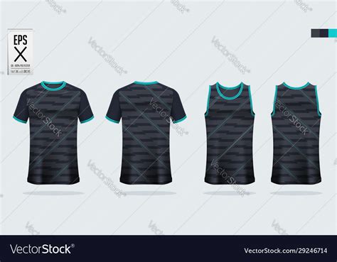 T Shirt Sport Mockup Template Design For Soccer Vector Image