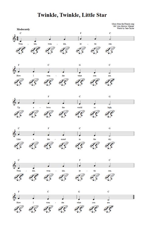 My 12 Hole Ocarina Fingering Chart Rocarina 58 Off