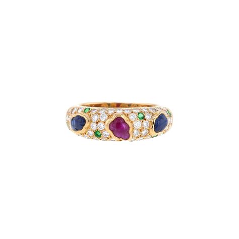 Bague Cartier Tutti Frutti D Occasion Collector Square