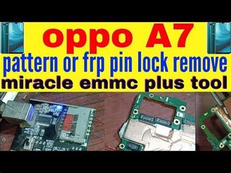 Oppo A Cph Pattern Frp Or Pin Lock Remove Without Flashing Miracle