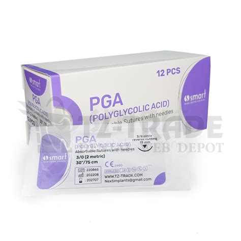 Buy Smart PGA Polyglycolic Acid Absorbable Surgical Sutures With