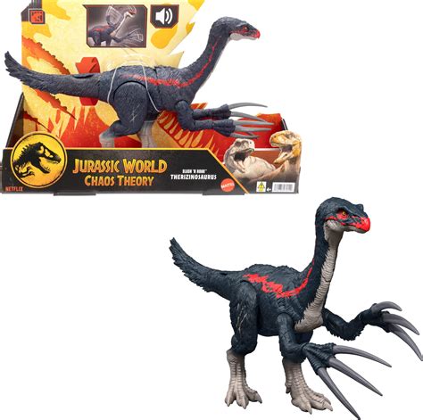 Buy Mattel Jurassic World Chaos Theory Slash N Roar Therizinosaurus