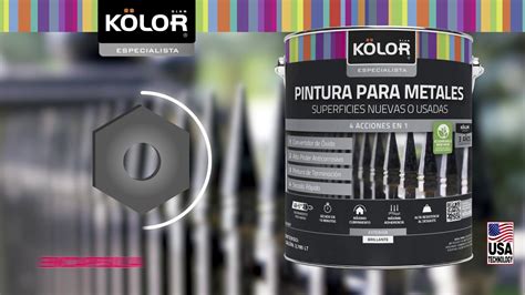 Kölor Pintura para Metales 4 en 1 YouTube