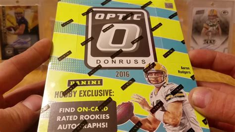 2016 Donruss Optic Football Hobby Box 1 Nice Auto Youtube