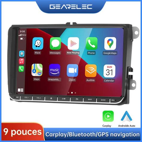 Gearelec Autoradio Pouces Pour Vw Avec Carplay Android Auto