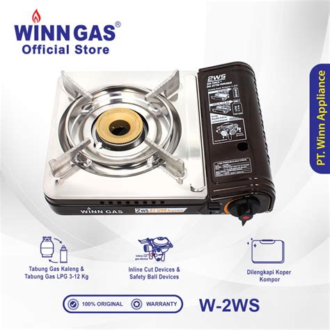 Jual Winn Gas W Ws Kompor Anti Meledak Kompor Gas Portable Dual Gas