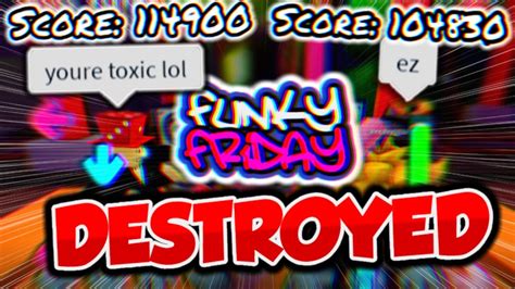 V Ing And Destroying A Toxic Player On Funky Friday Youtube