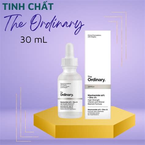 Tinh Chất The Ordinary Niacinamide 10 Zinc 1 Giảm Mụn Giảm Thâm Thu Nhỏ Lỗ Chân Lông