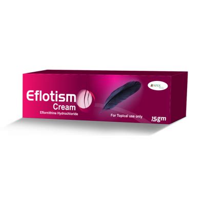 EFLOTISM 13.9 % ( EFLORNITHINE ) TOPICAL CREAM 15 GM