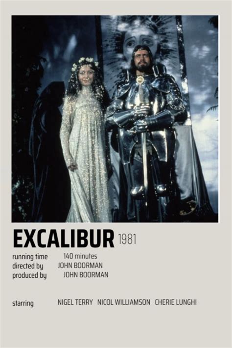 Excalibur (1981) Minimalistic Poster | Fantasy films, Movie covers ...