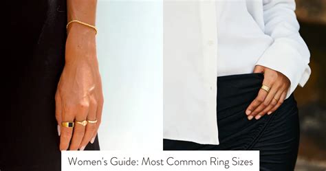 womens guide  common ring sizes