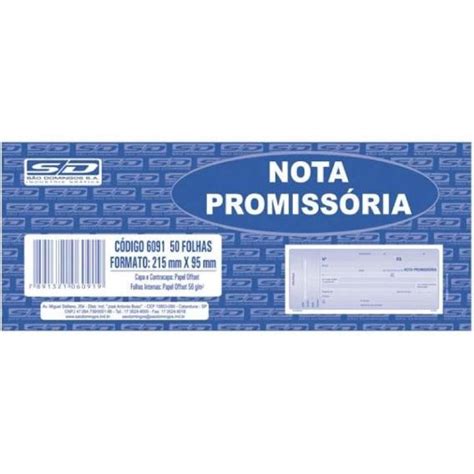 Santa Rosa Paper BLOCO DE NOTA PROMISSÓRIA AMARELA C 50 FLS SD