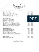 Capital Grille Wine List | PDF | Napa Valley Ava | Alcoholic Drinks