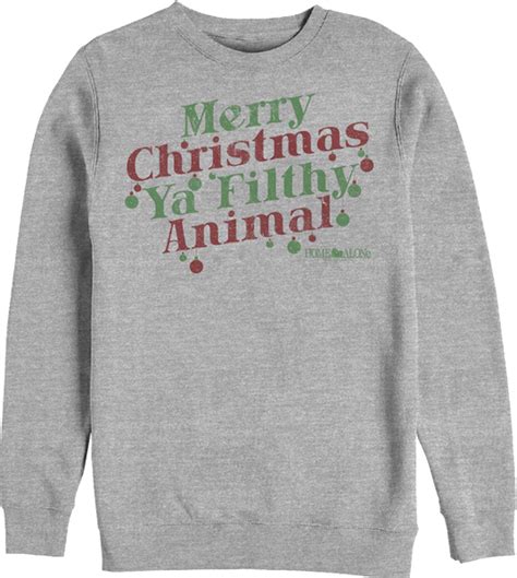 Merry Christmas Ya Filthy Animal Ornaments Home Alone Sweatshirt