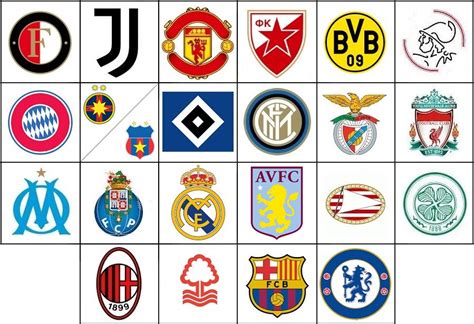 Click the UEFA Champion Club Logos Quiz