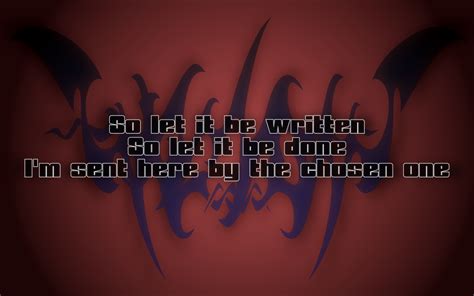 Song Lyric Quotes In Text Image: Creeping Death - Metallica Song Quote ...
