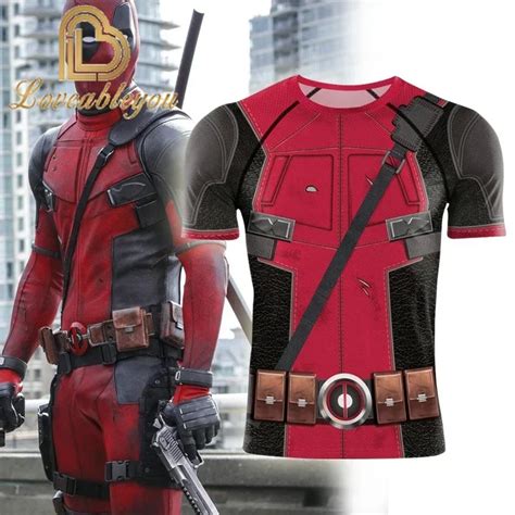 Camiseta Deportiva Con Estampado D De Dead Pool Ropa De Compresi N